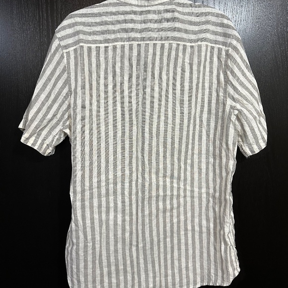 Joe's Jeans Men's Shirt XL Short Sleeve Striped Button Down with Pocket - Picture 2 of 7